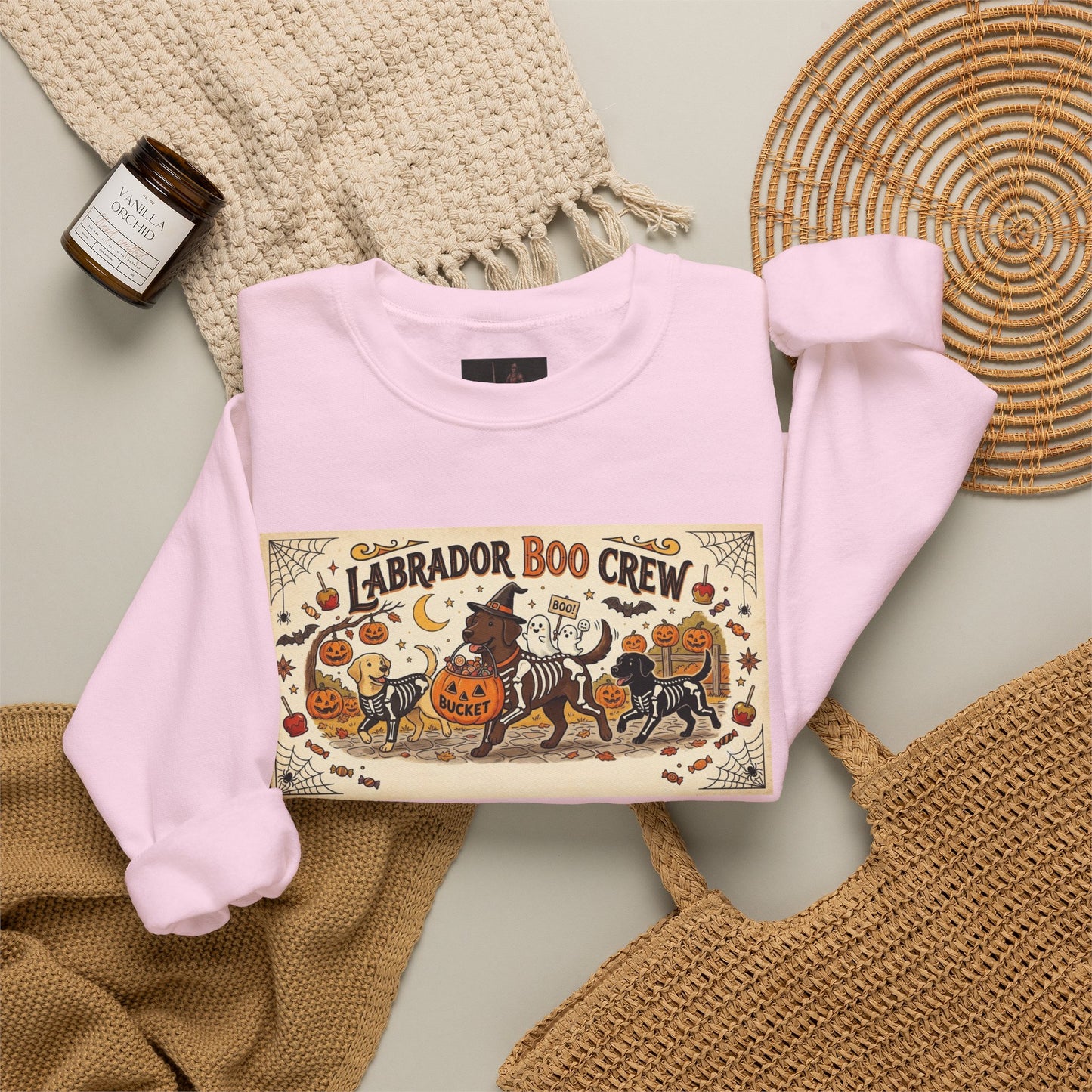 Friday Knights - Labrador Boo Crew Halloween Sweatshirt