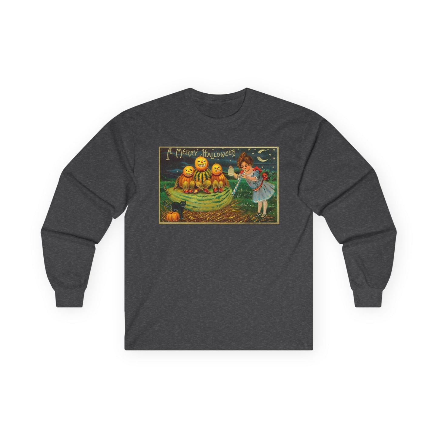 Halloween Pumpkin Long Sleeve Tee