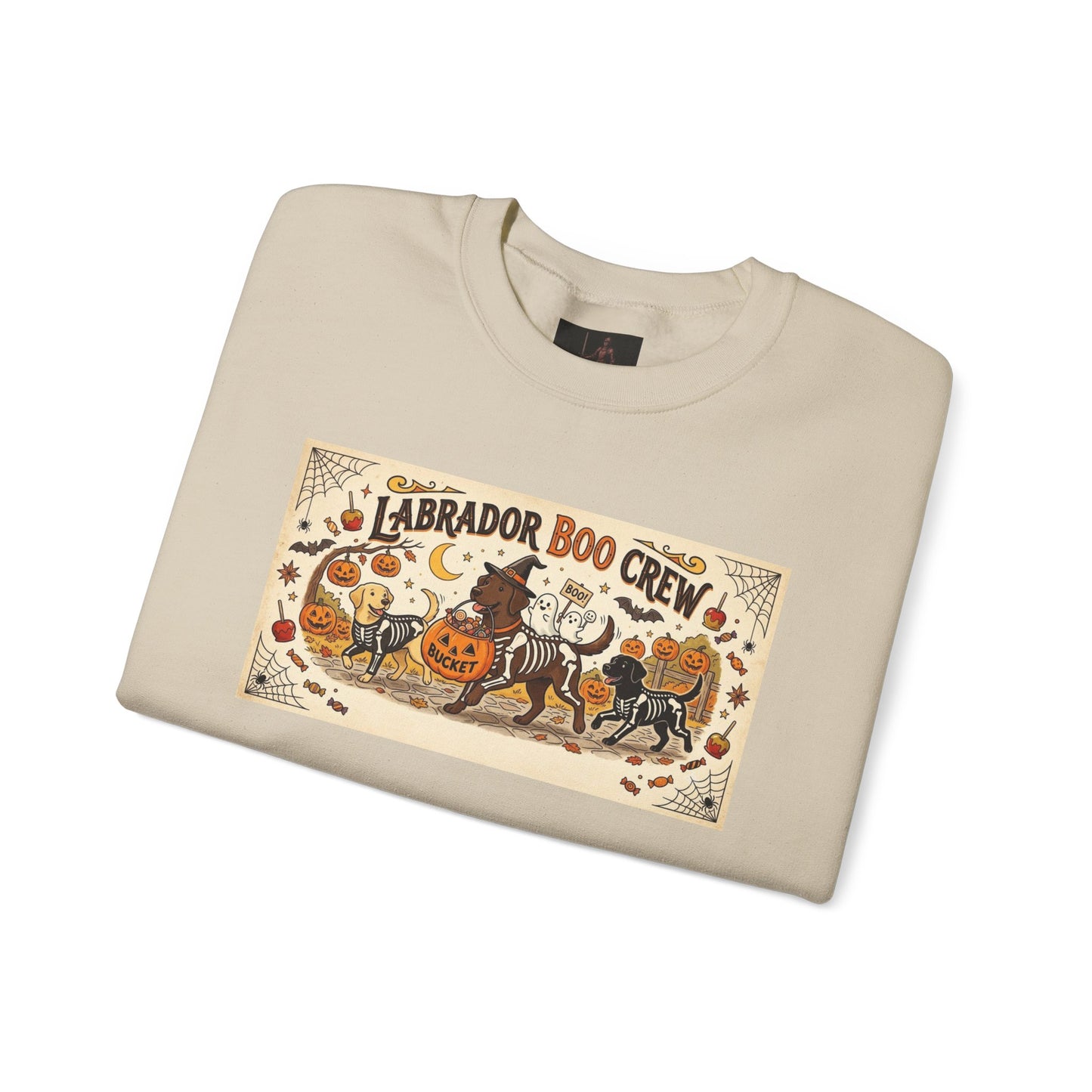 Friday Knights - Labrador Boo Crew Halloween Sweatshirt