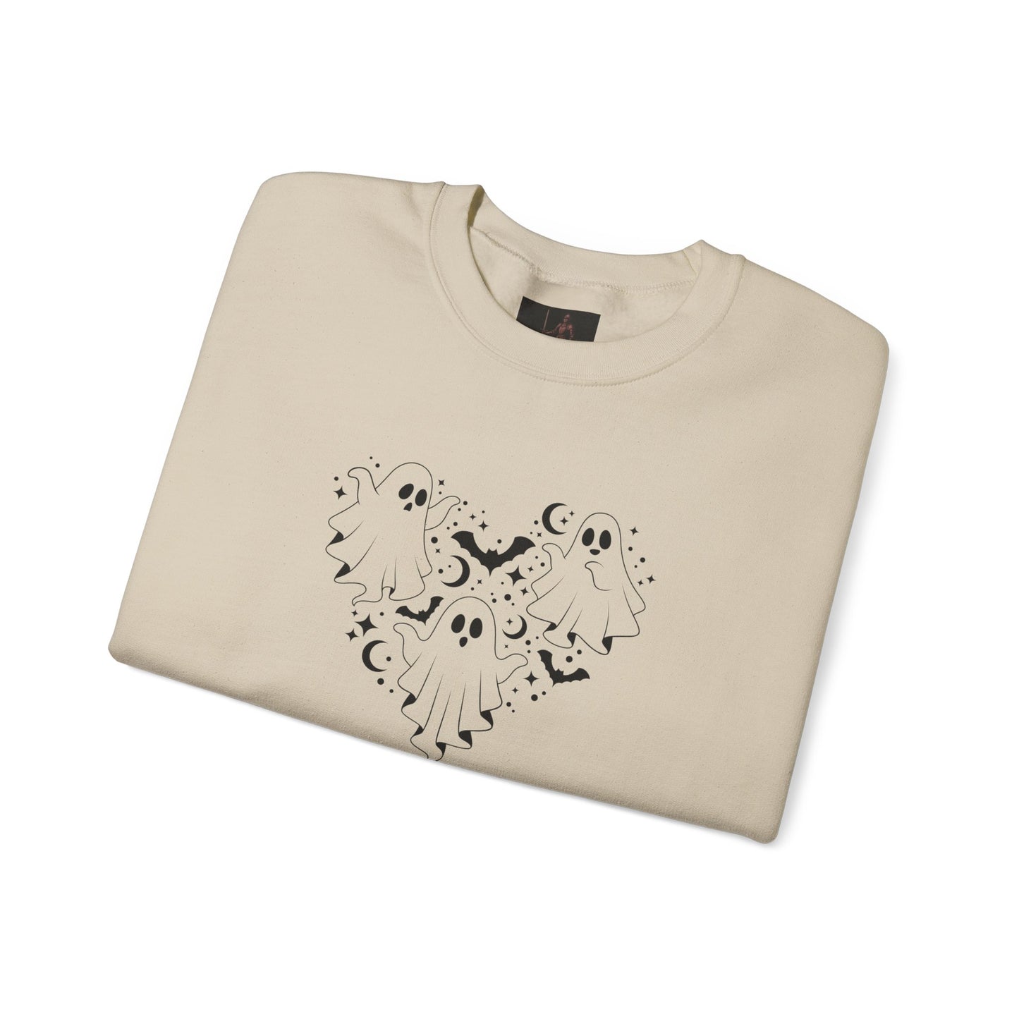Friday Knights - Crescent Moon Heart Crewneck Sweatshirt