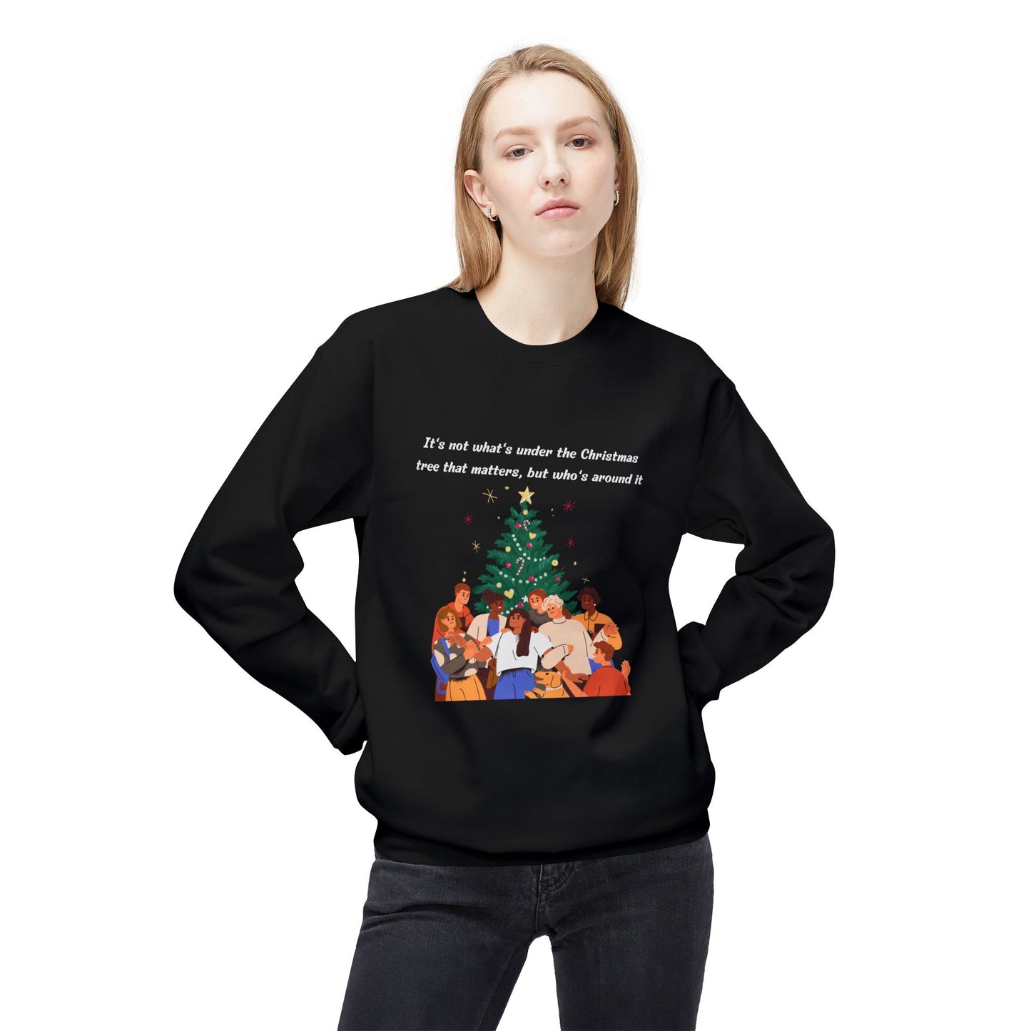 Friday Knights - Holiday Family Christmas Tree Sweatshirt