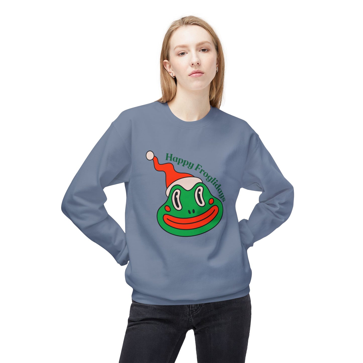 Friday Knights - Happy Froglidays Holiday fleece Sweater