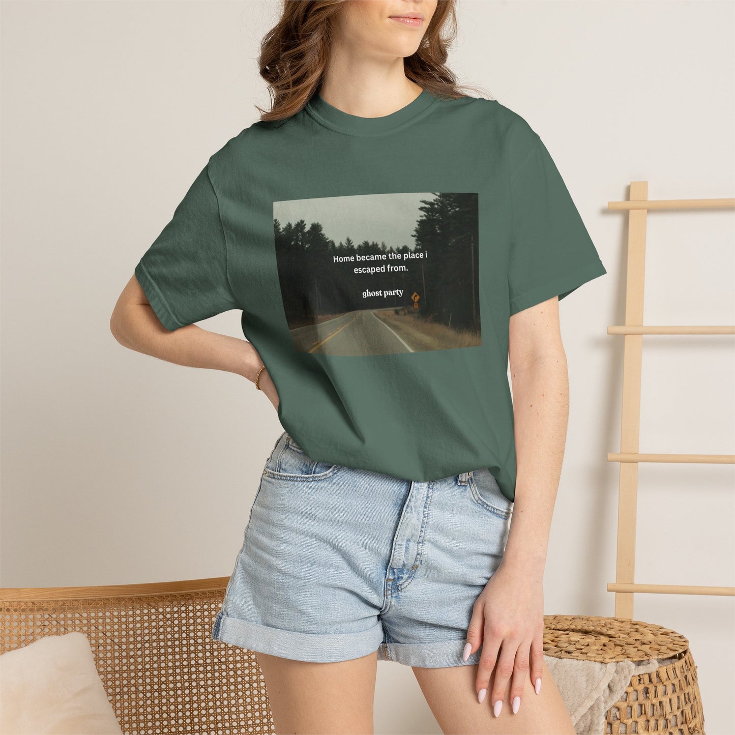 "Home became the place I escaped from"  T‑Shirt
