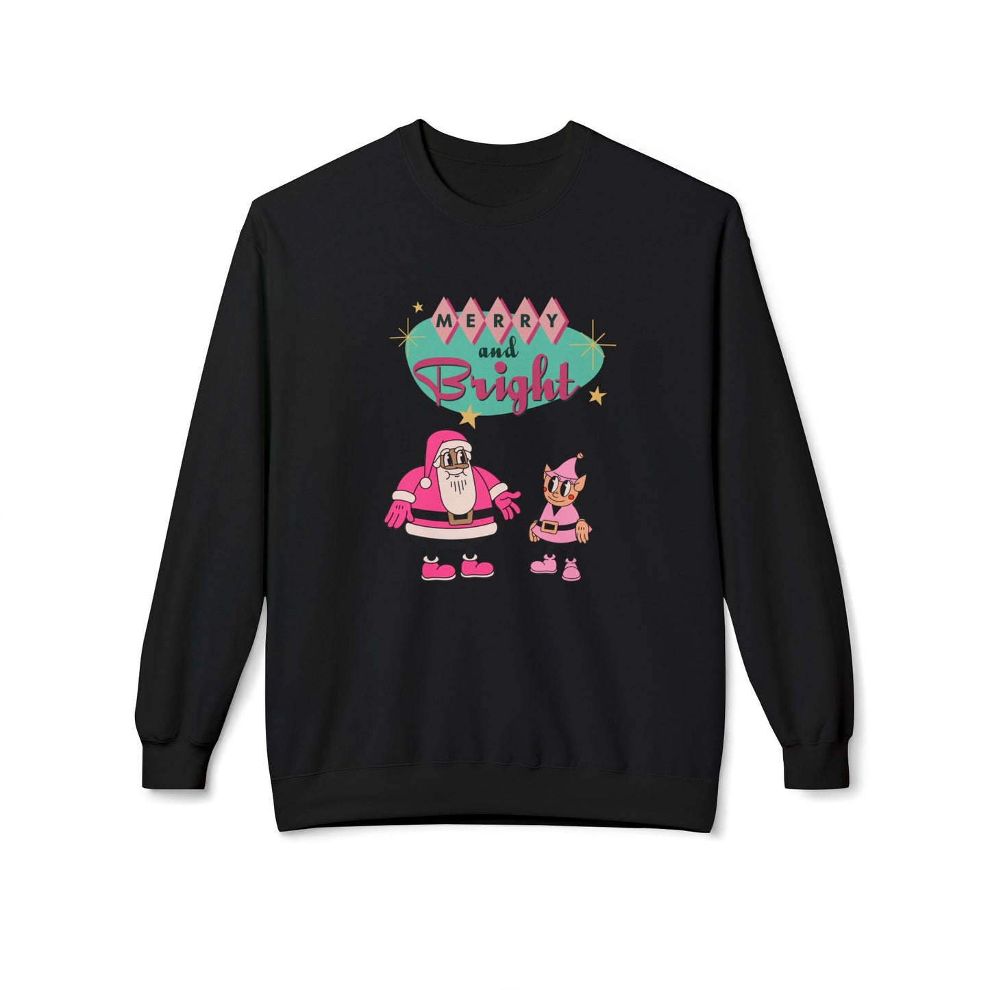 Friday Knights - Merry and Bright Crewneck fleece Sweatshirt