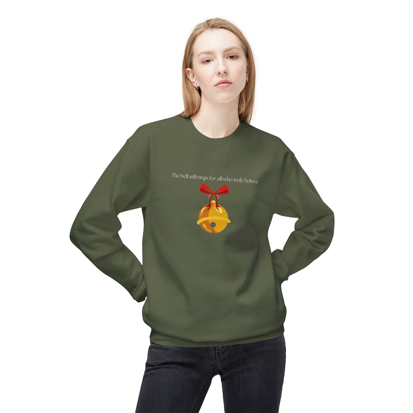 Friday Knights - The bell still rings for those who believe...Fleece Crewneck Sweatshirt