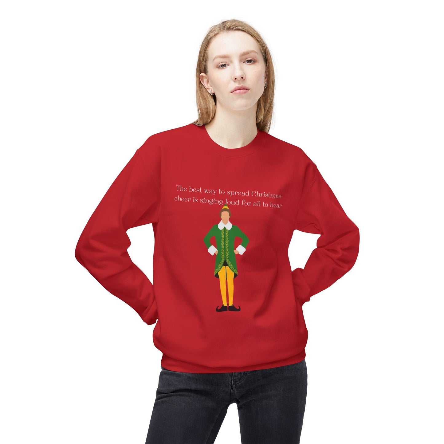 Friday Knights -  The best way to spread Christmas Cheer Softstyle Fleece Crewneck Sweatshirt