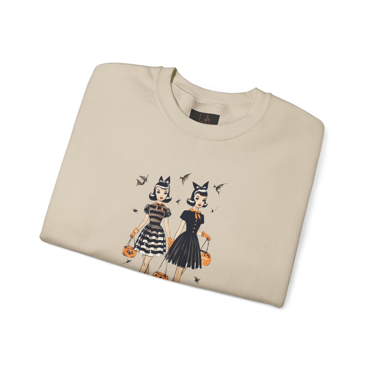 Friday Knights - Vintage Halloween Witch Sisters Sweatshirt
