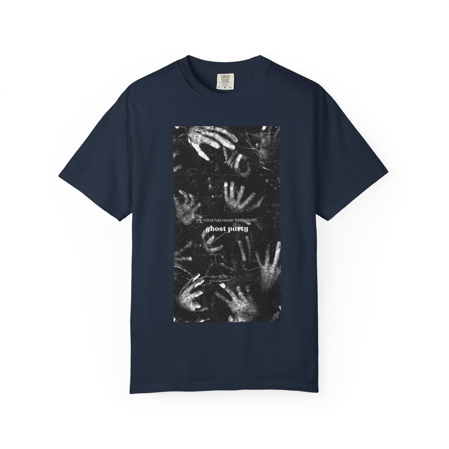 my mind has never been quiet hand tee