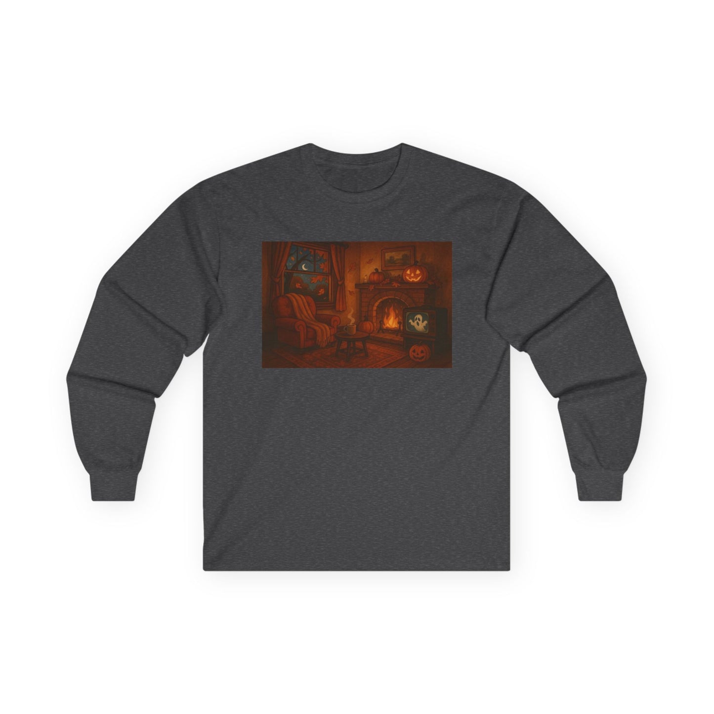vintage halloween firebplace