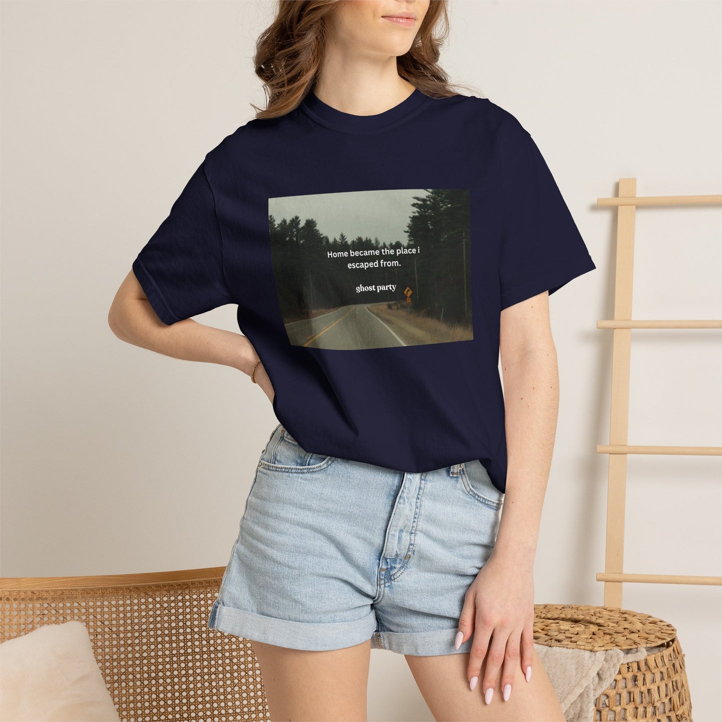 "Home became the place I escaped from"  T‑Shirt
