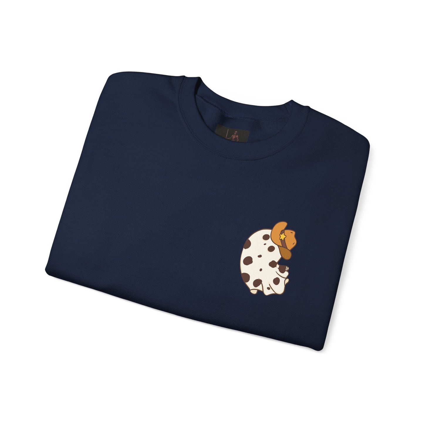 Friday Knights - Cow Spot Ghost Crewneck Sweatshirt