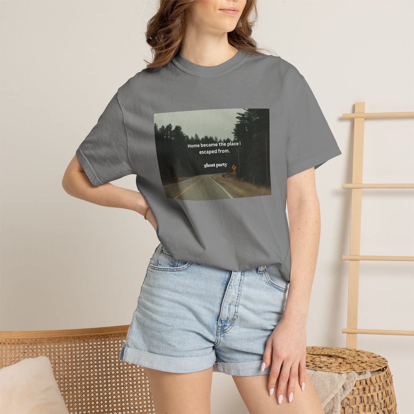 "Home became the place I escaped from"  T‑Shirt