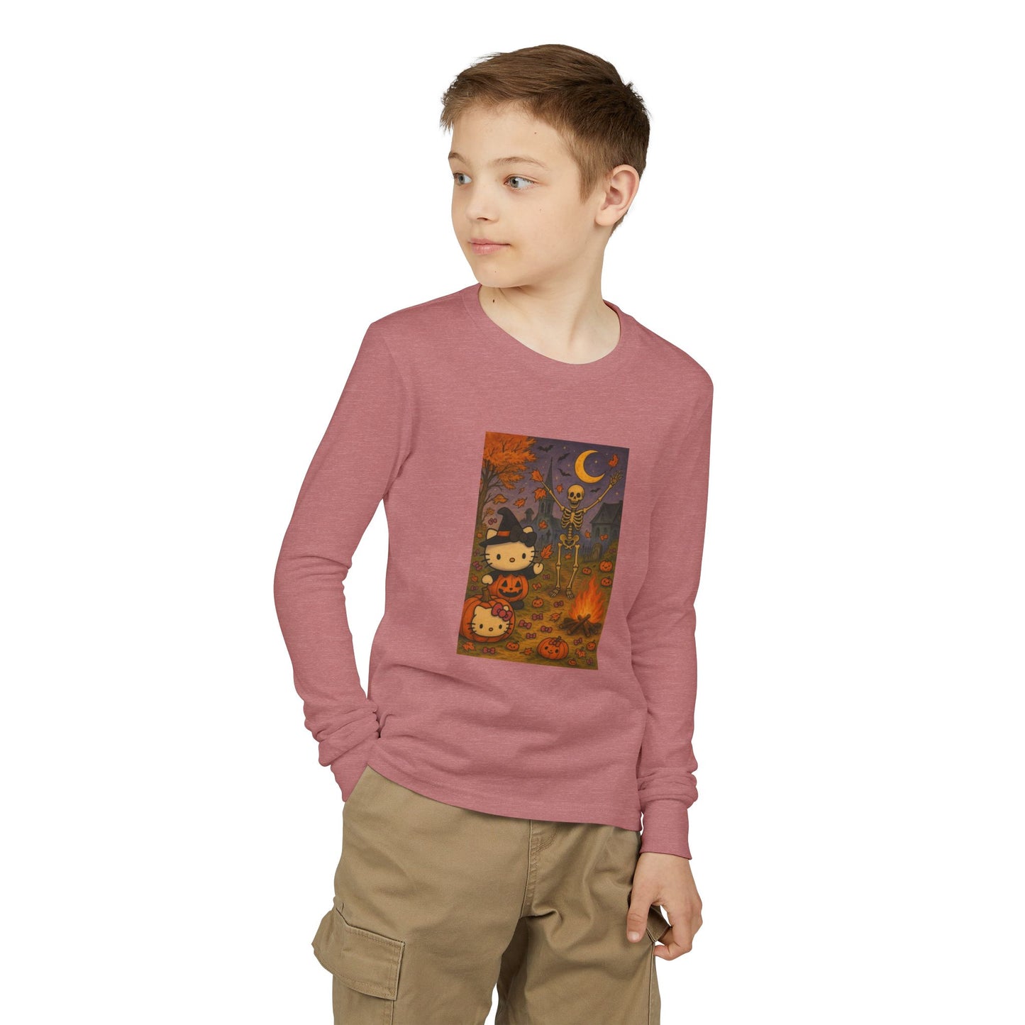 Friday Knights KIDS- Spooky Kitty, Pumpkin & Skeleton Design