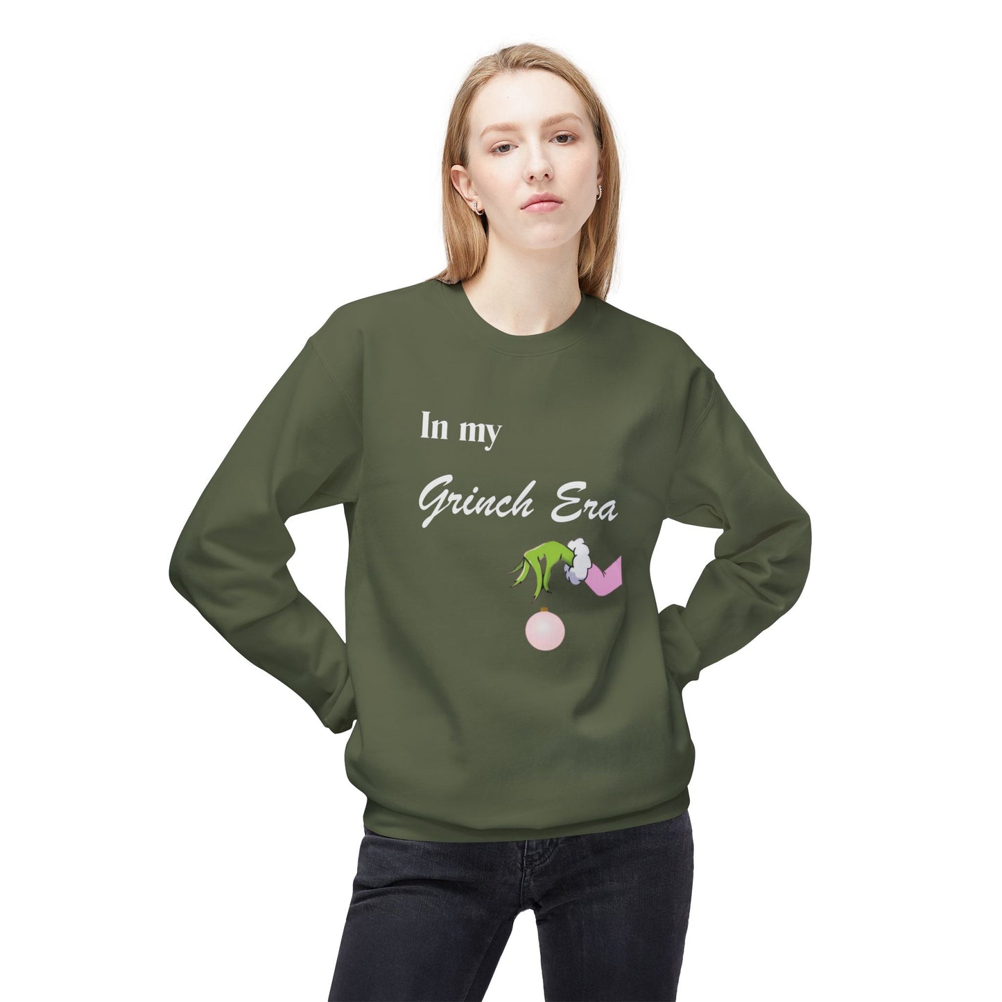 Friday Knights -  in my Grinch Era Crewneck fleece Sweatshirt