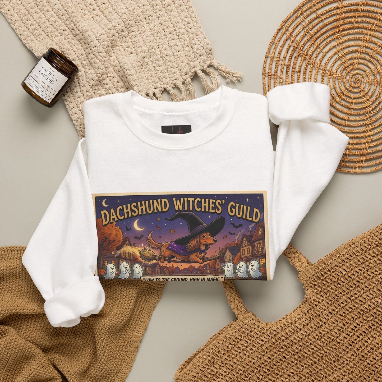 Friday Knights - Dachshund Witches’ Guild Crewneck Sweatshirt