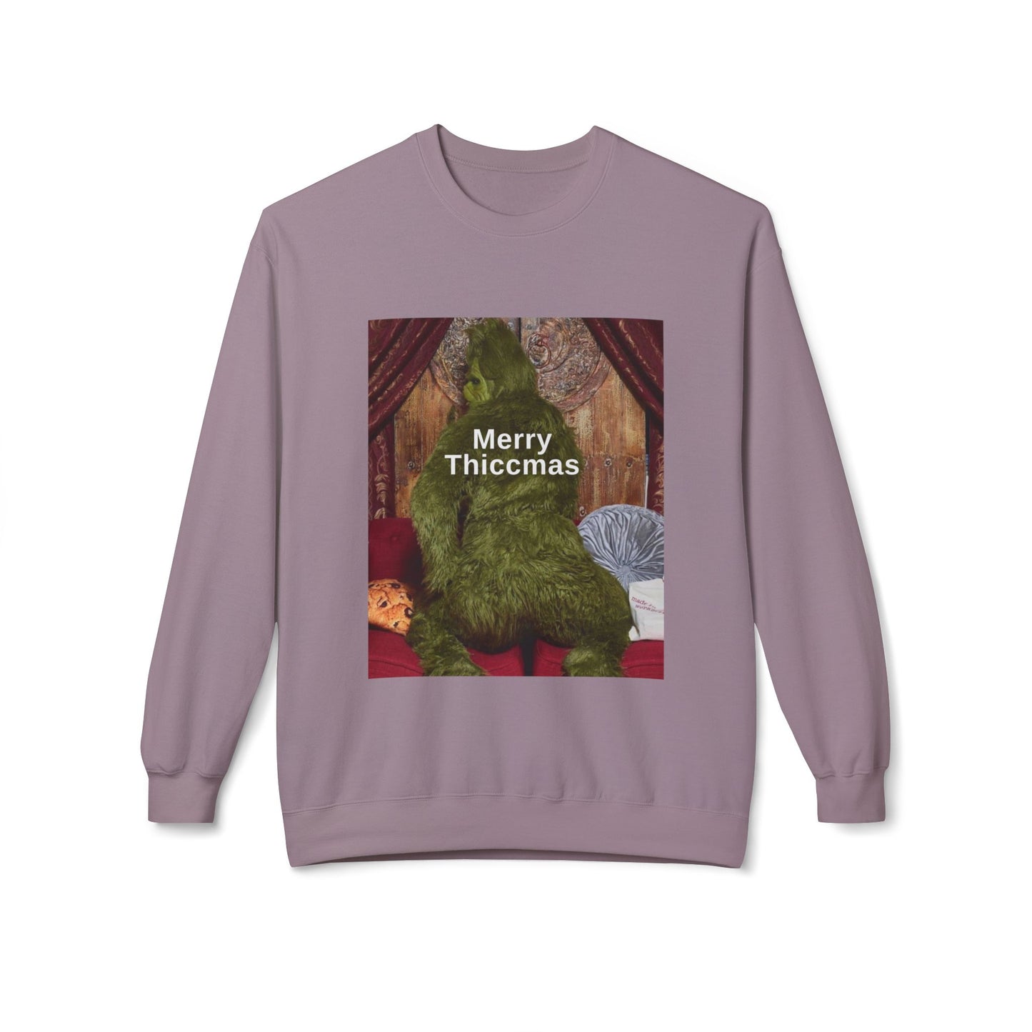Friday Knights -  Merry Thiccmas grinch fleece sweater