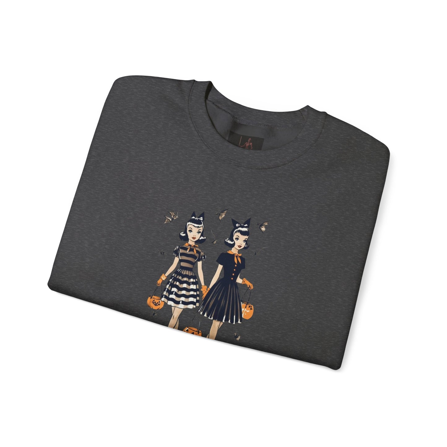 Friday Knights - Vintage Halloween Witch Sisters Sweatshirt