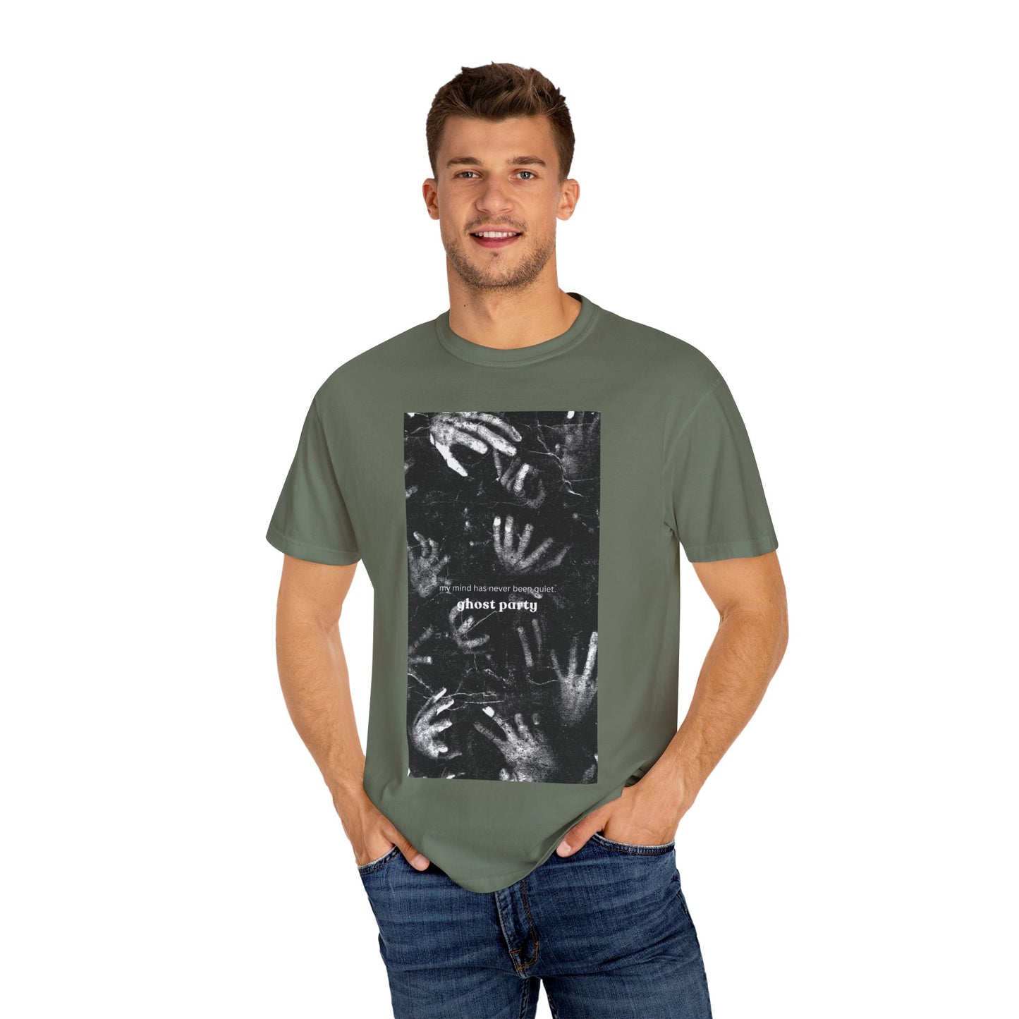 my mind has never been quiet hand tee
