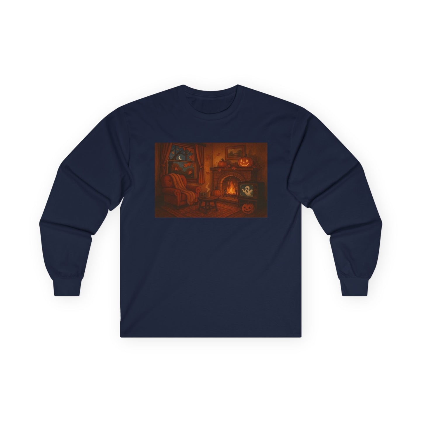 vintage halloween firebplace