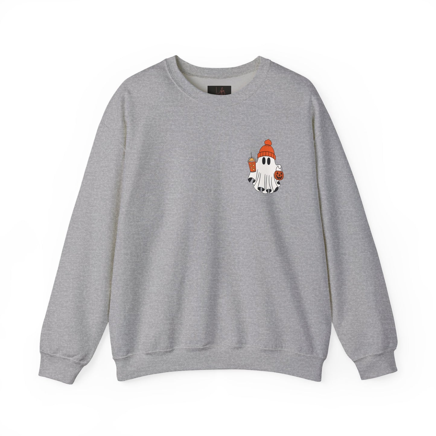 Friday Knights- Ghost in a Beanie Crewneck Sweatshirt