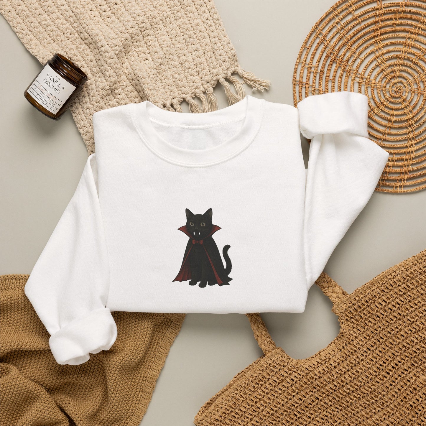 Friday Knights - Vampire Cat Crewneck Sweatshirt