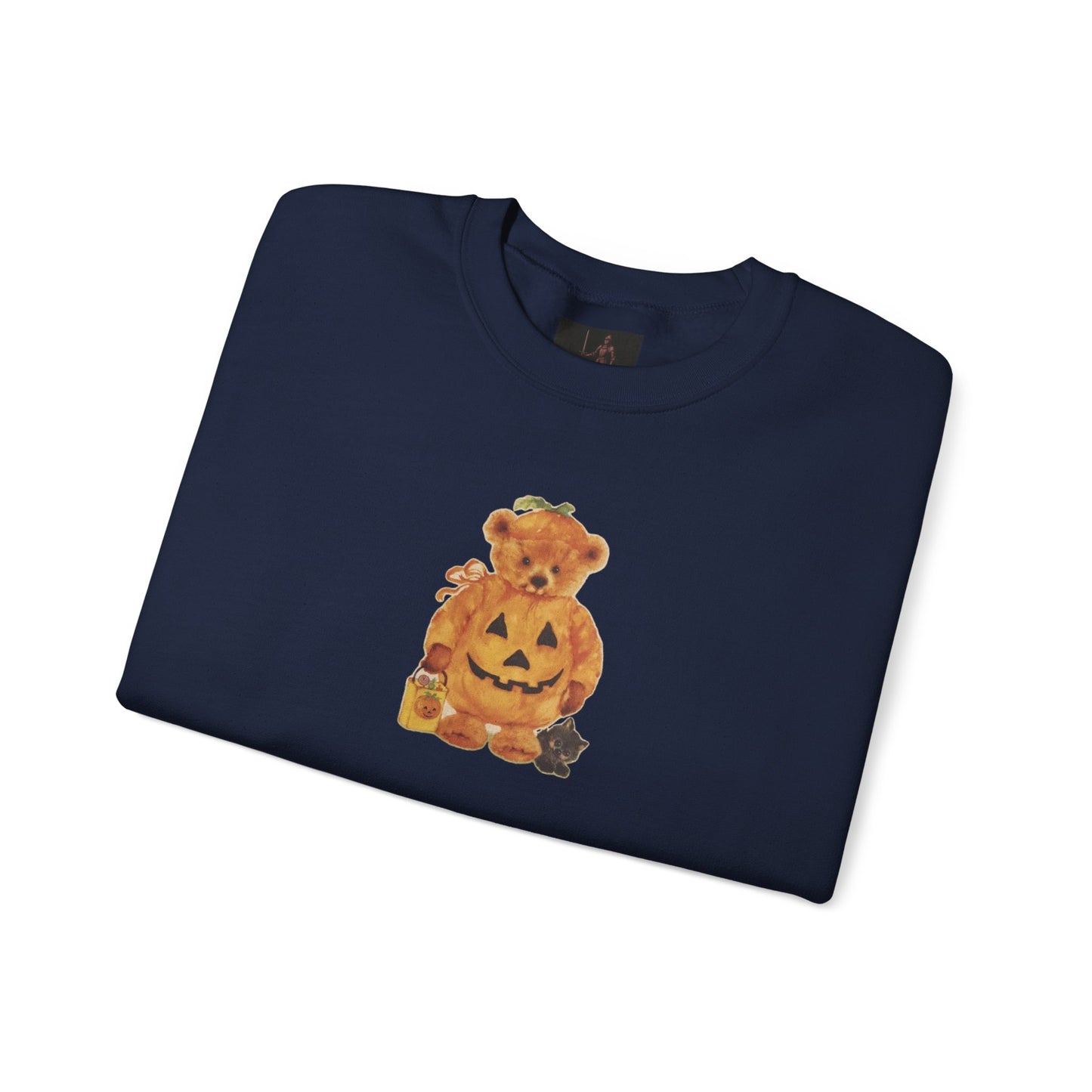 Friday Knights - Vintage Halloween Teddy Pumpkin Sweatshirt