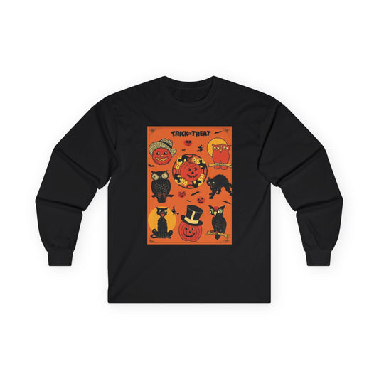 halloween cat vintage look