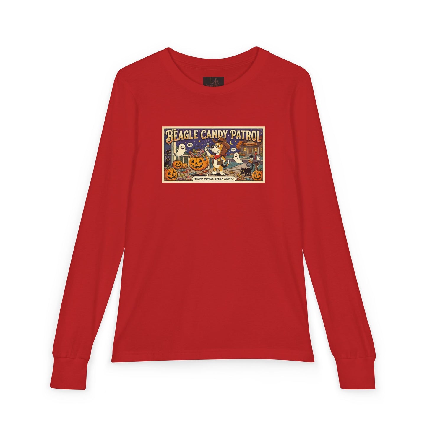 Friday Knights KIDS- Vintage 'Beagle Candy Patrol' Halloween Graphic