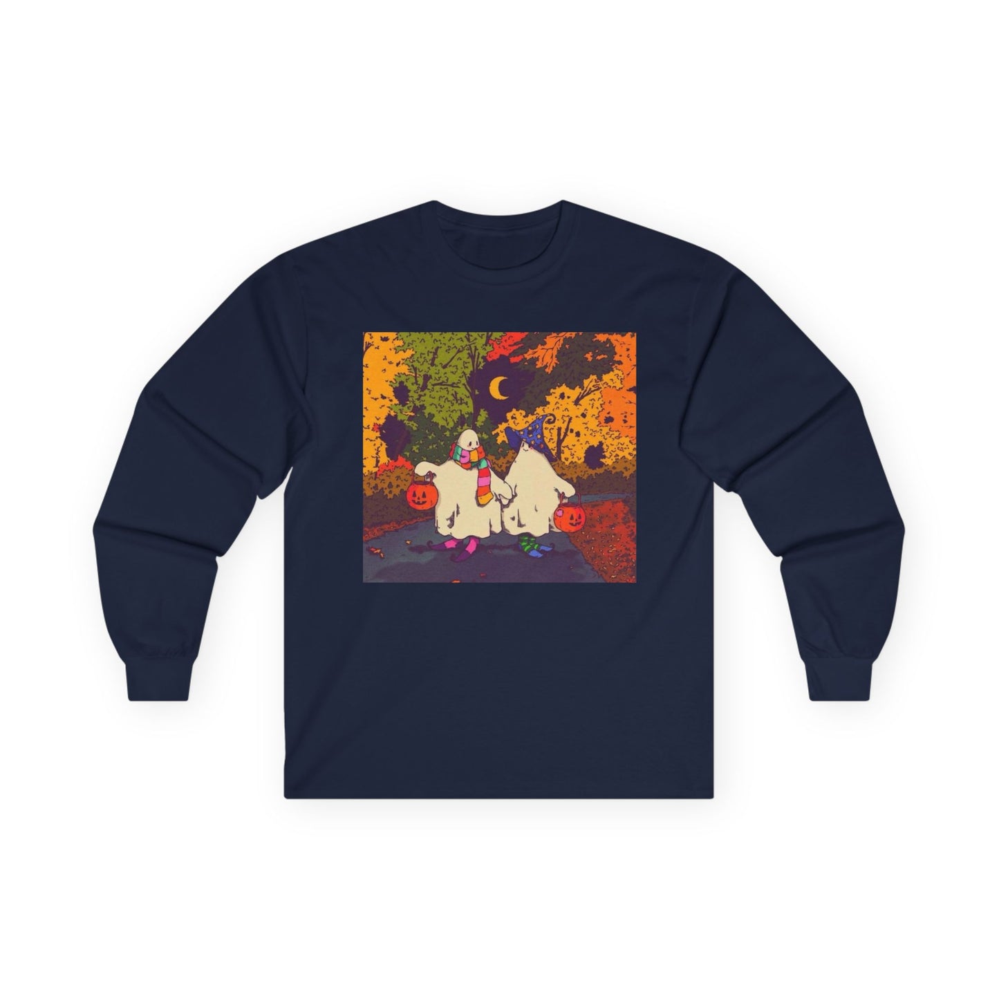spooky walk ghost sweater