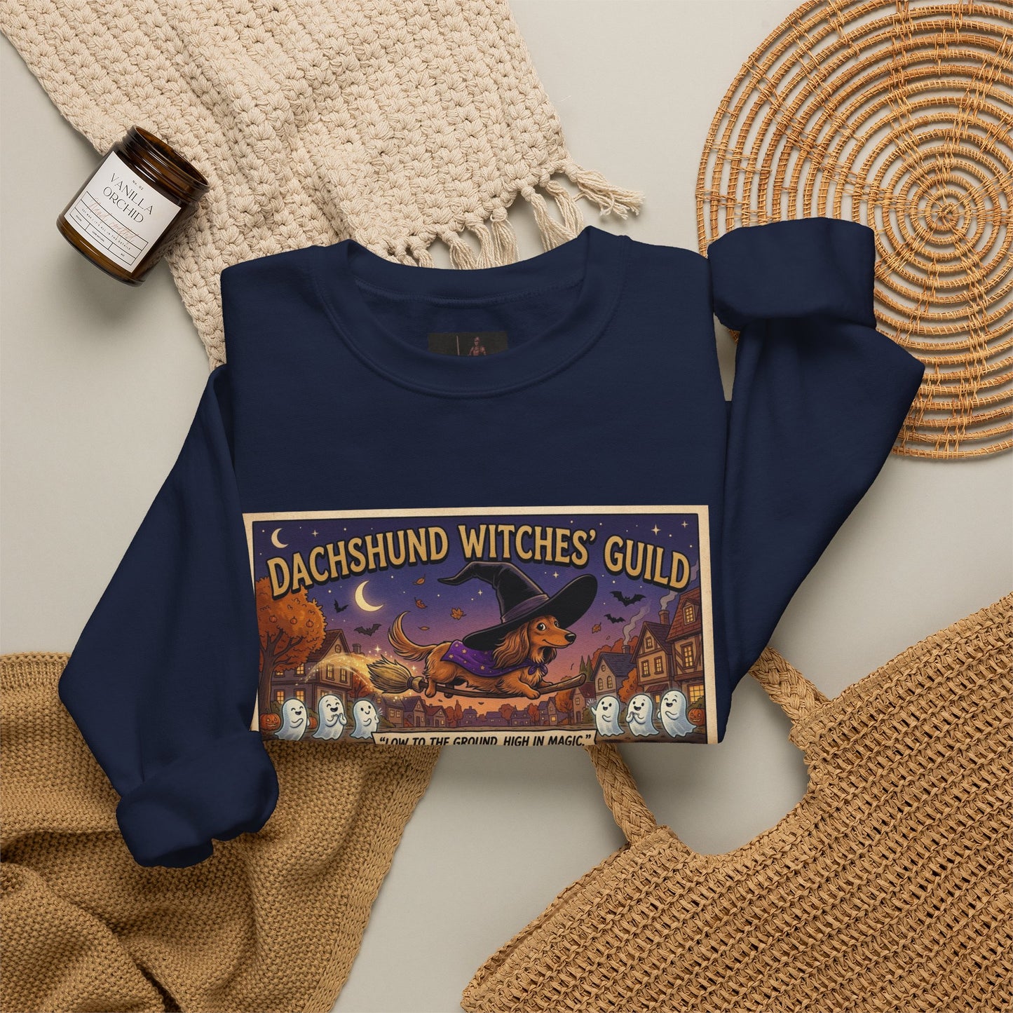 Friday Knights - Dachshund Witches’ Guild Crewneck Sweatshirt