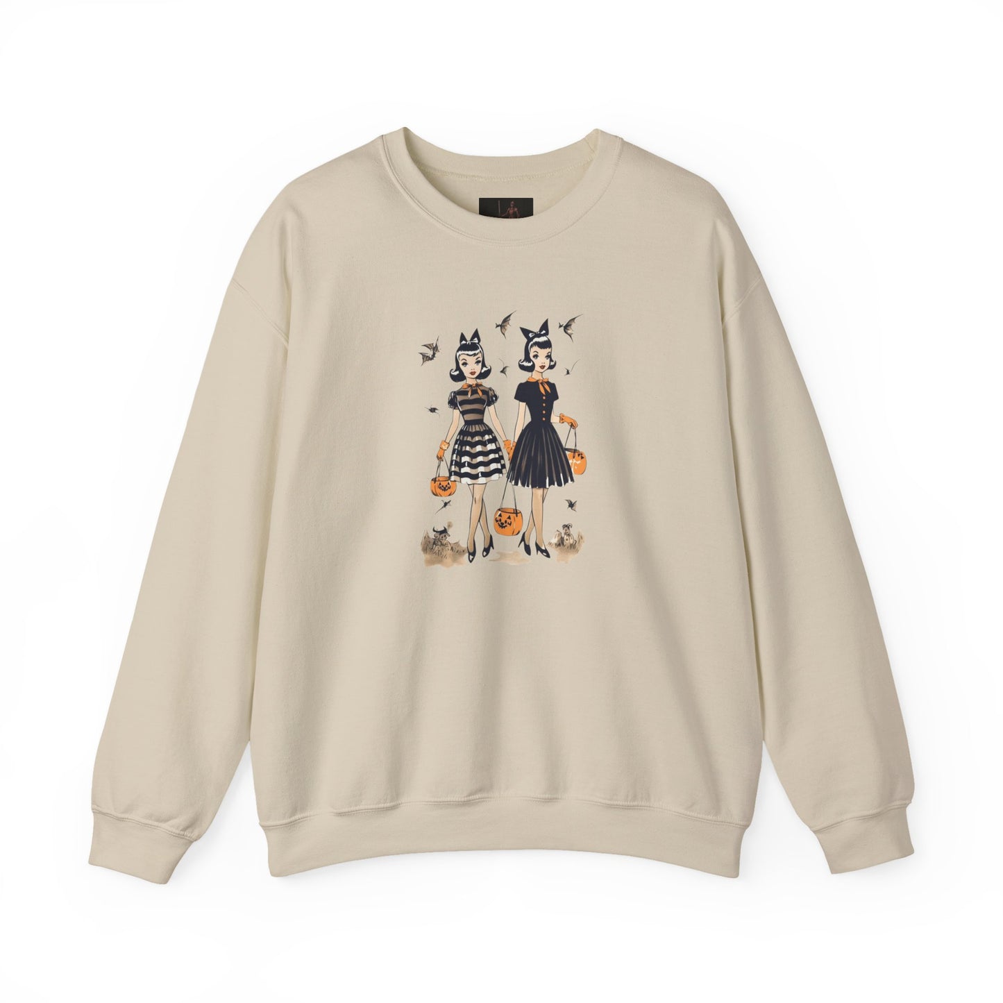 Friday Knights - Vintage Halloween Witch Sisters Sweatshirt