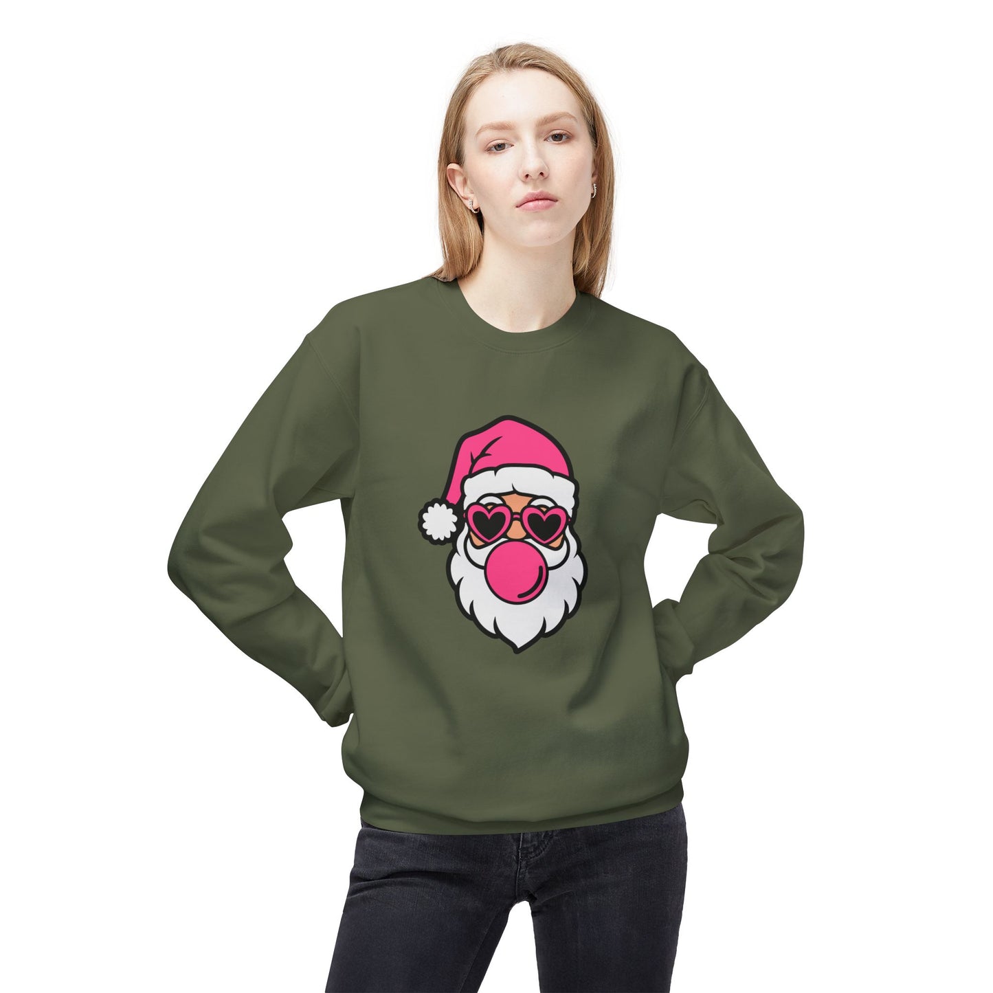 Pink Santa Bubblegum Sweatshirt
