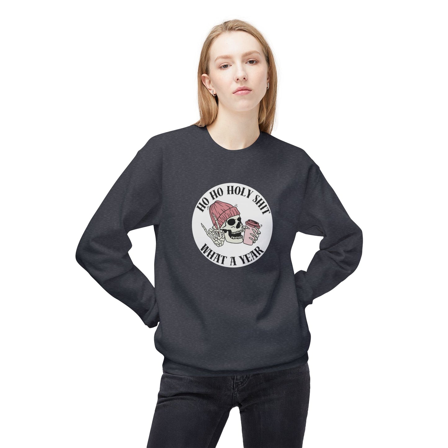 Friday Knights - 'Ho Ho Holy Shit What a Year' fleece crewneck