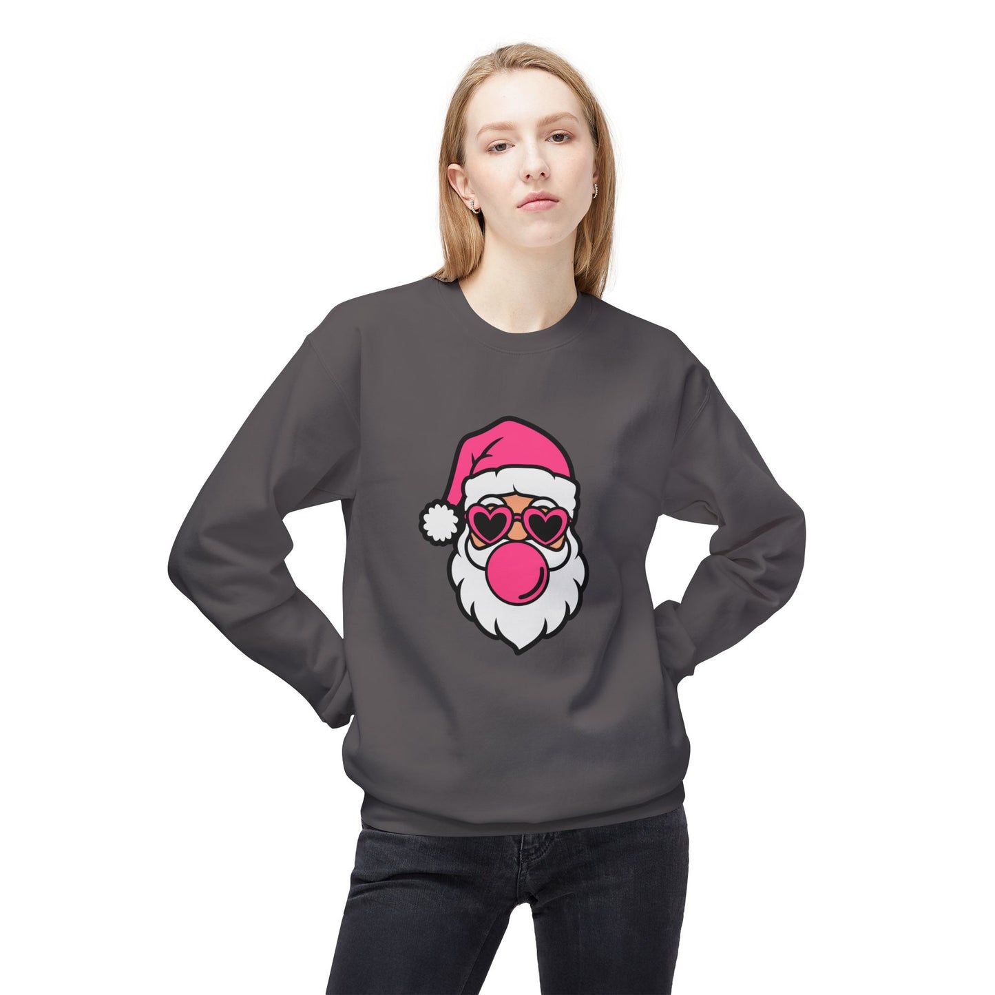 Pink Santa Bubblegum Sweatshirt