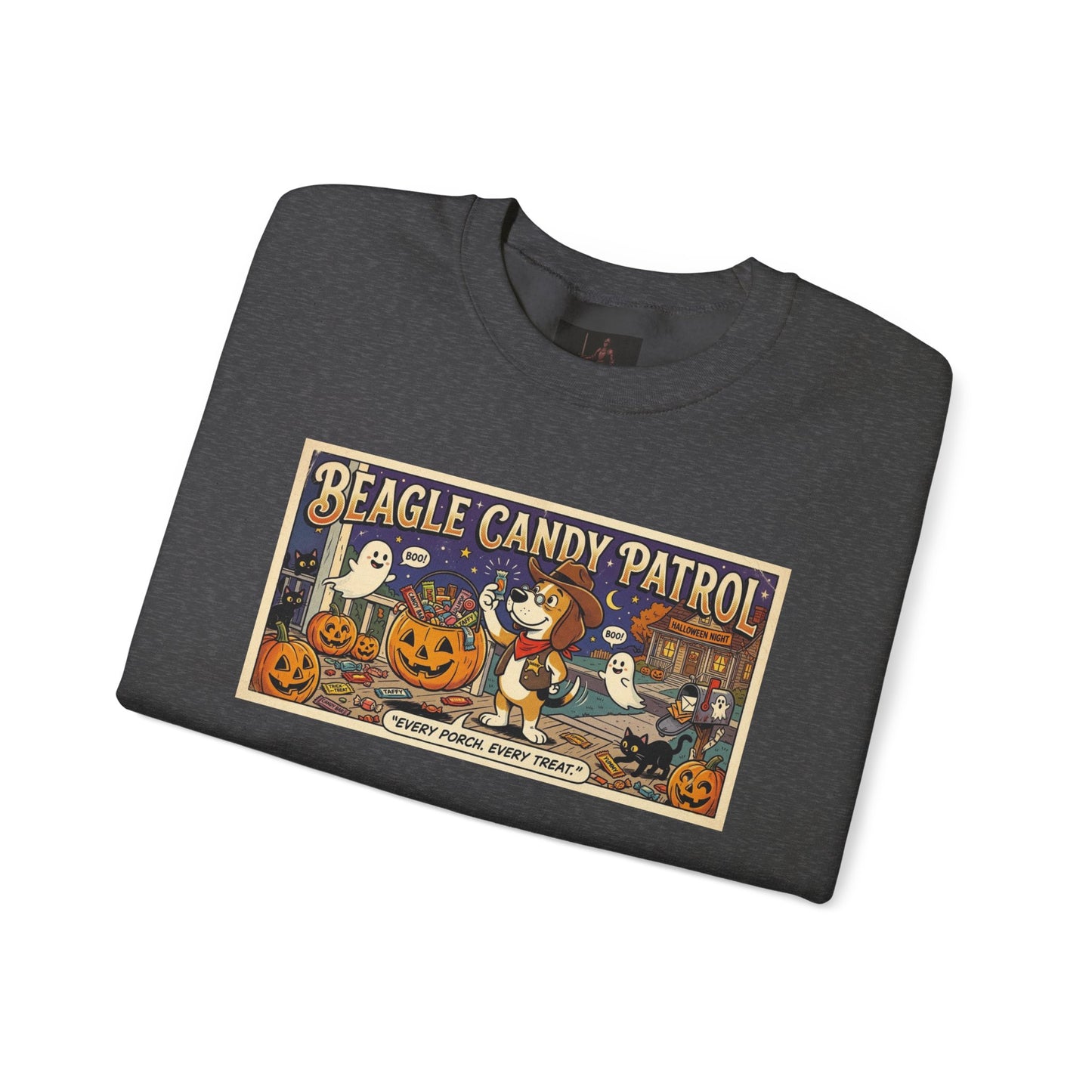 Friday Knights - Beagle Candy Patrol Halloween Crewneck Sweatshirt