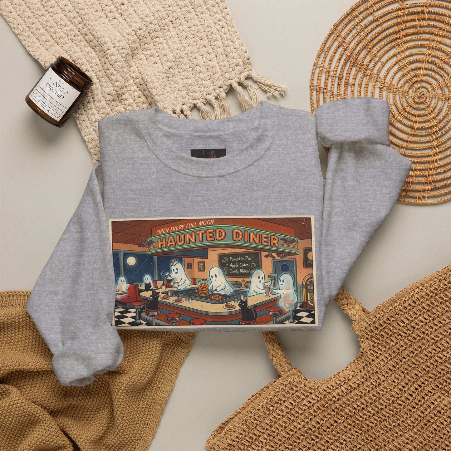 Friday Knights - Haunted Diner Crewneck Sweatshirt