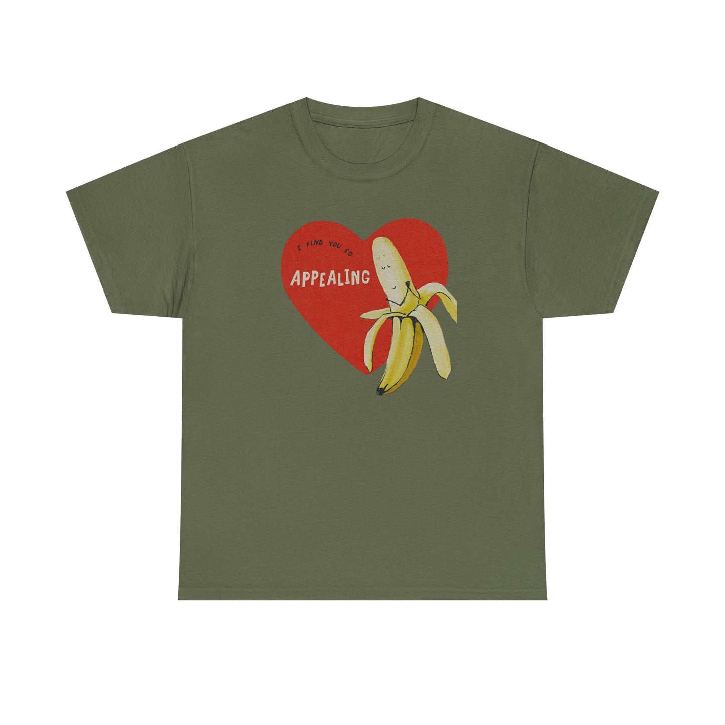 Friday Knights - I find you Appealing Banana Heart T-Shirt