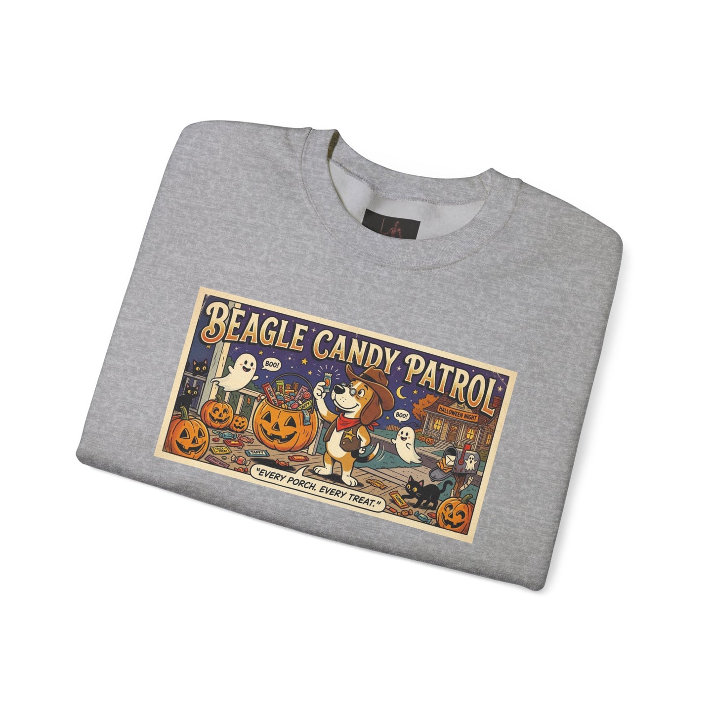 Friday Knights - Beagle Candy Patrol Halloween Crewneck Sweatshirt