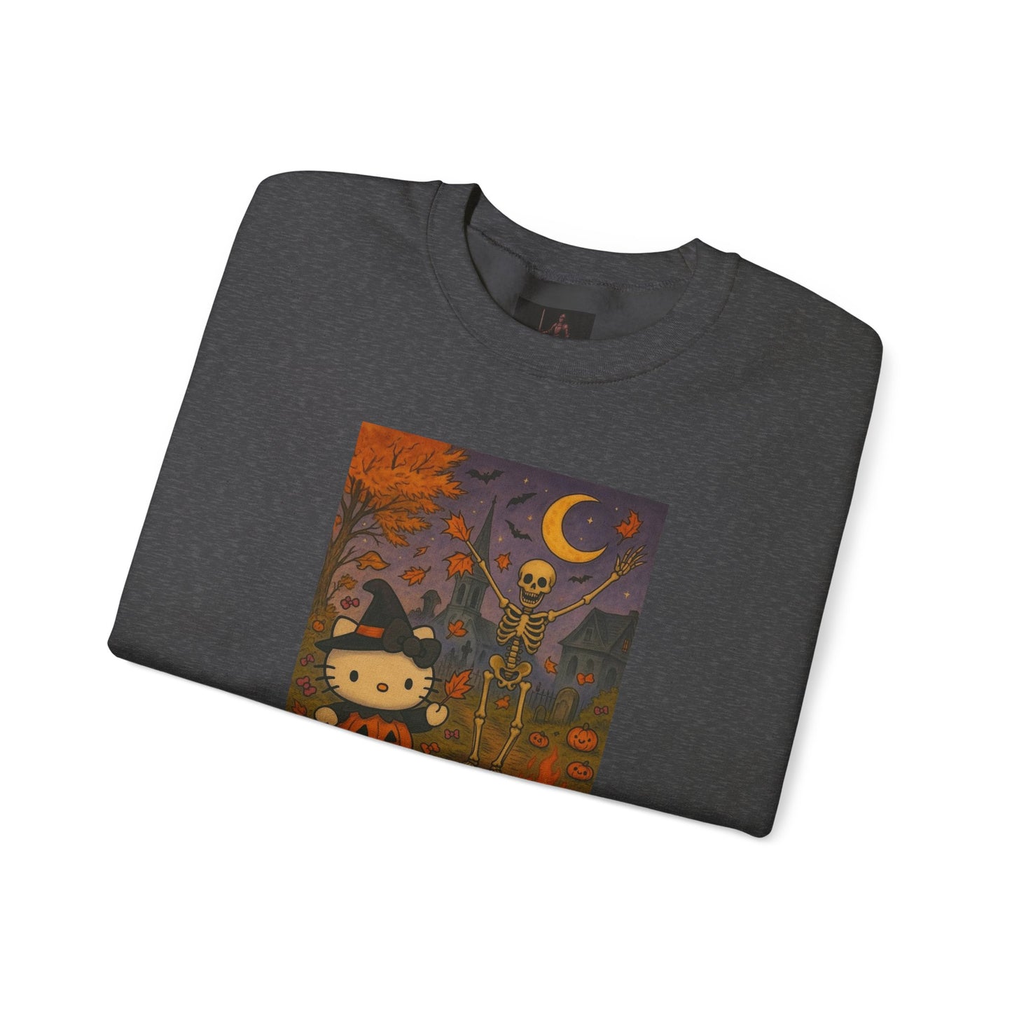 Friday Knights - Cute Halloween Kitty Pumpkin Night Graphic