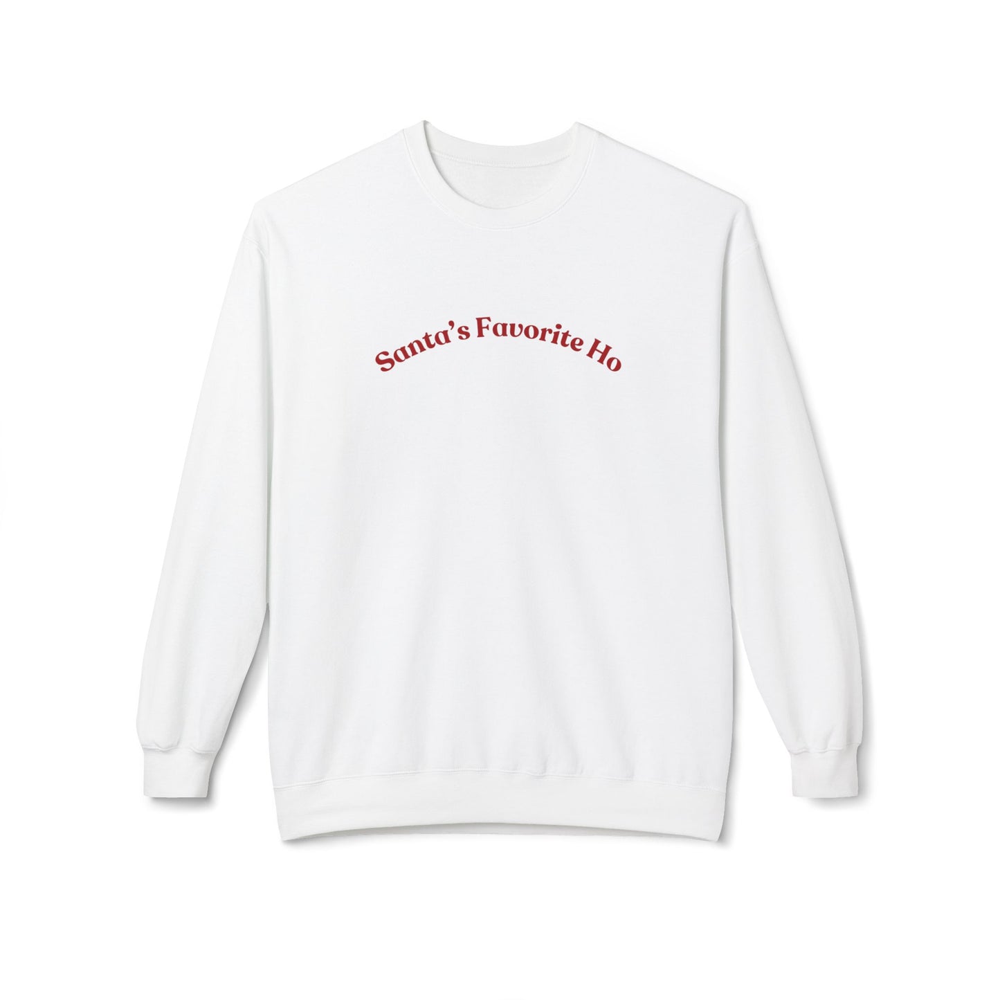 Friday Knights - Santa's Favorite Ho Fleece Crewneck Sweatshirt