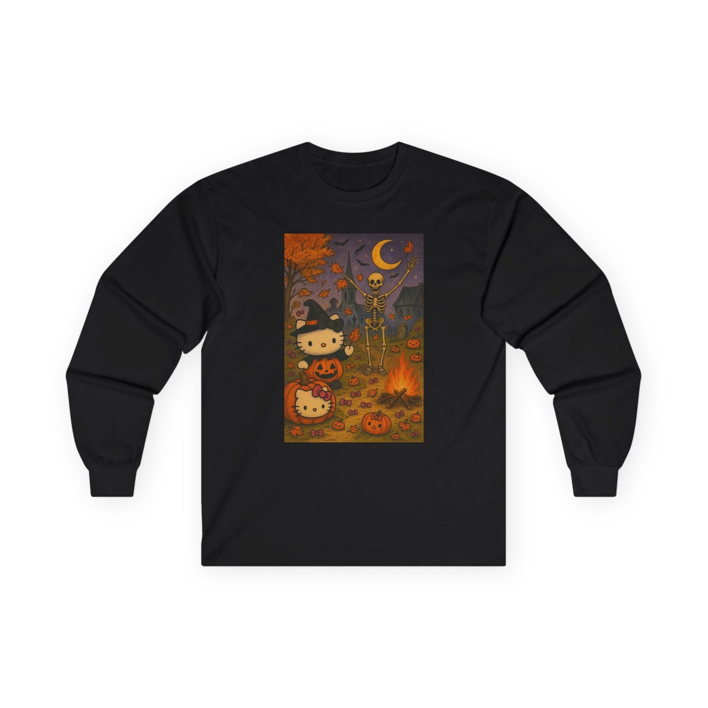 Halloween Hello Kitty and Daniel spooky sweater