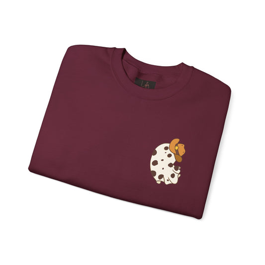 Friday Knights - Cow Spot Ghost Crewneck Sweatshirt