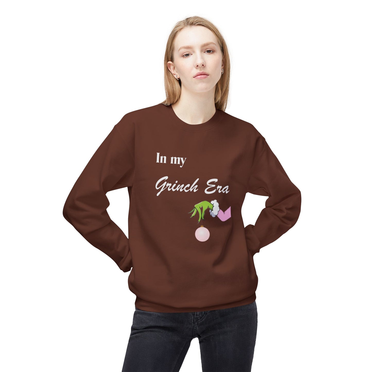Friday Knights -  in my Grinch Era Crewneck fleece Sweatshirt