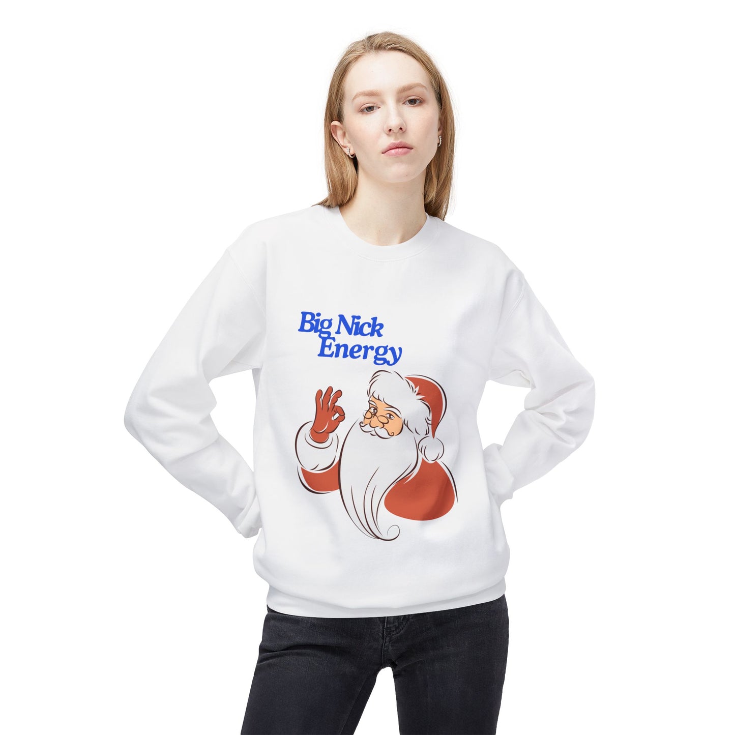 Friday Knights - Big Nick Energy Christmas Crewneck fleece Sweatshirt