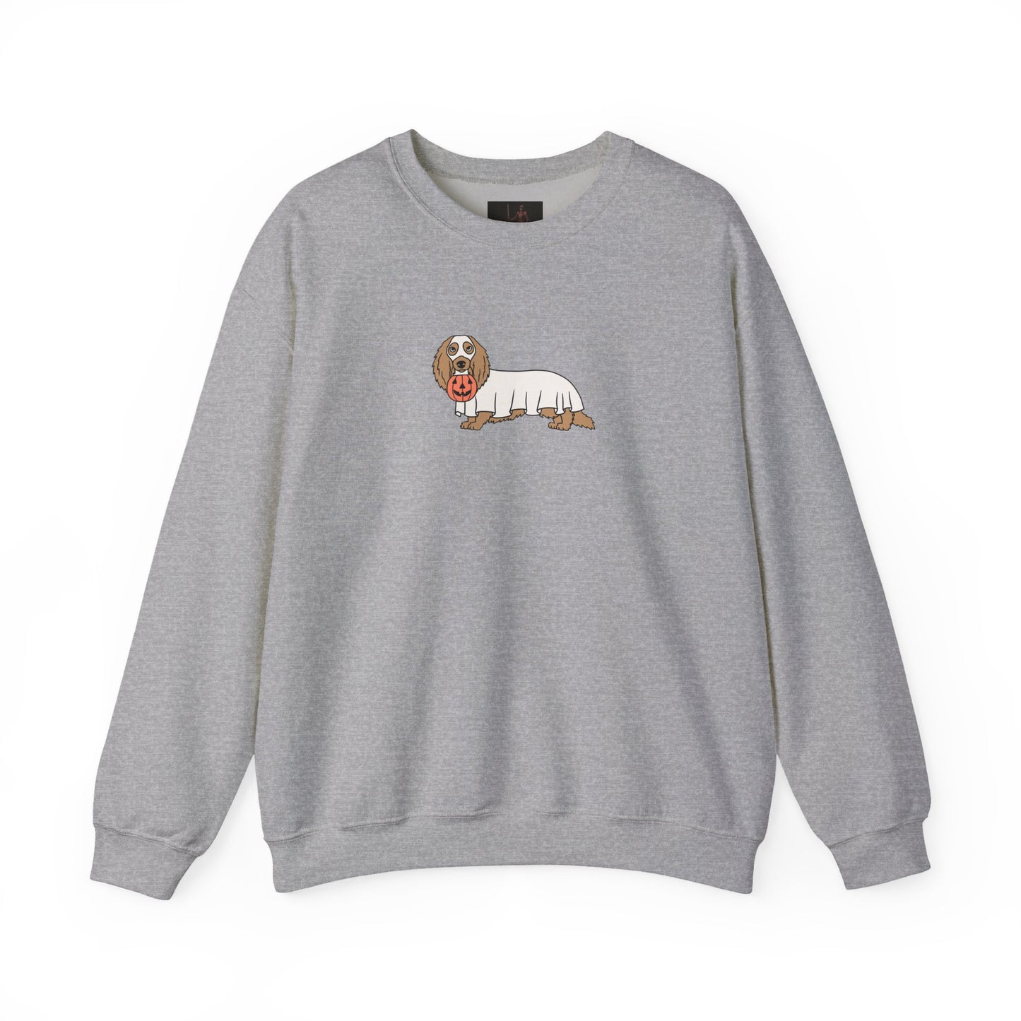 Friday Knights - Dachshund ghost Crewneck Sweatshirt