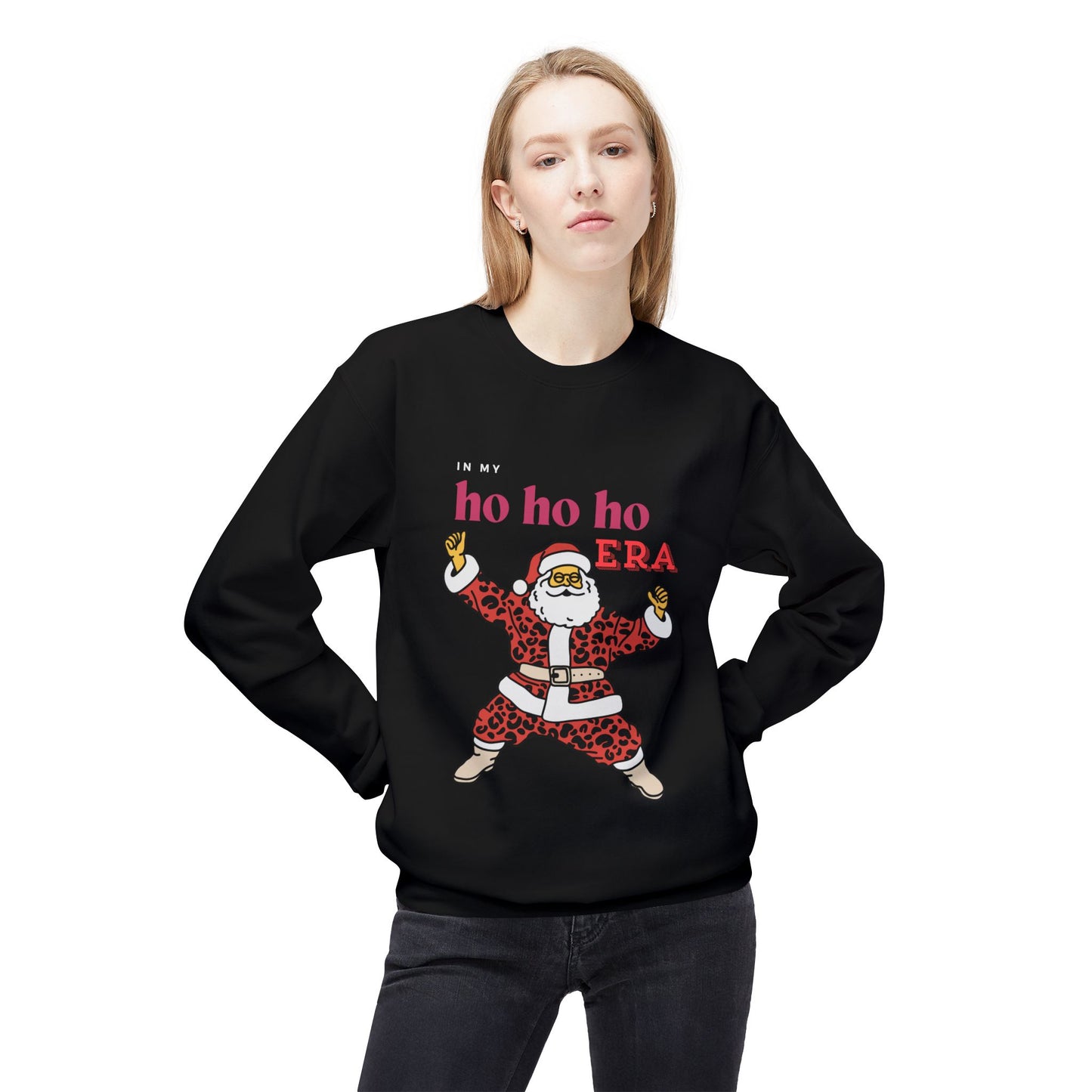 Friday Knights -  Santa in my ho ho ho era Fleece Crewneck Sweatshirt