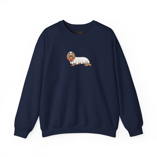 Friday Knights - Dachshund ghost Crewneck Sweatshirt