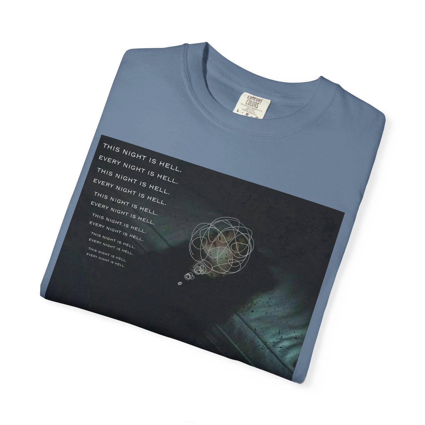but this night is hell graphic tee