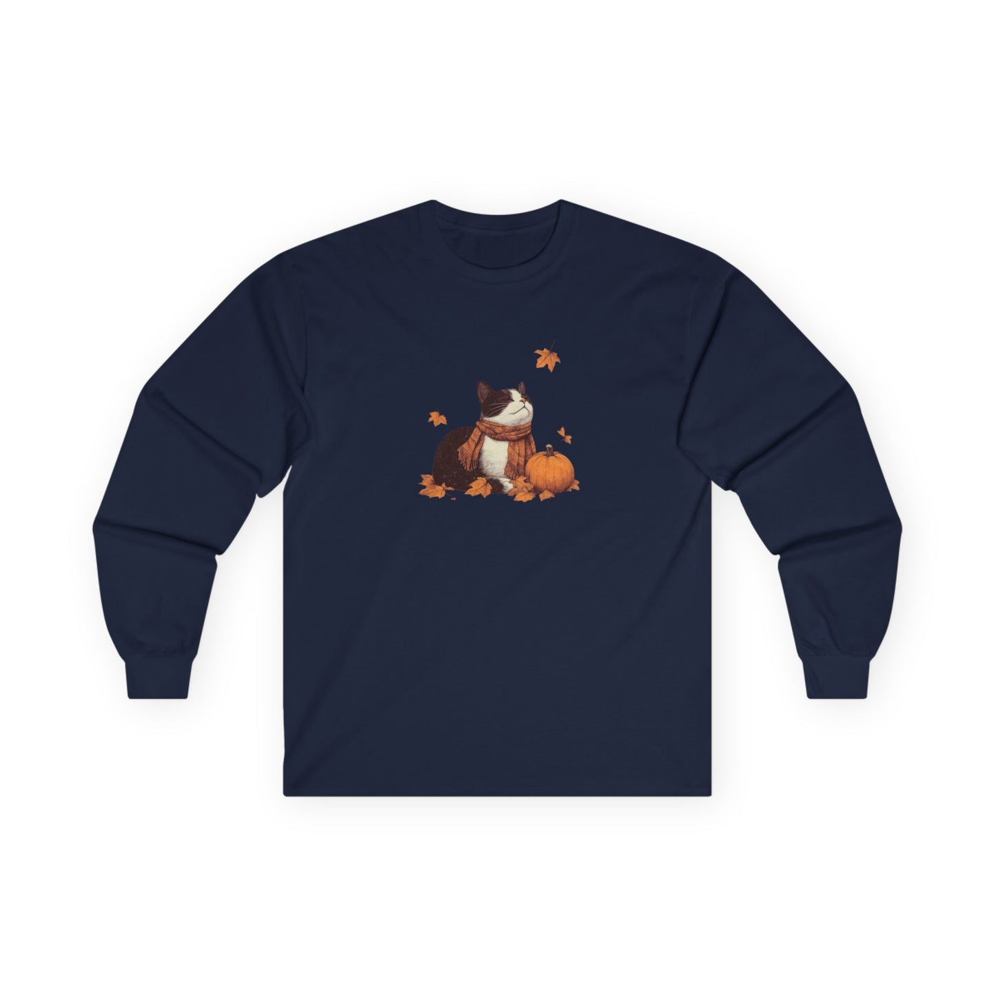 cat and pumpkin sweater