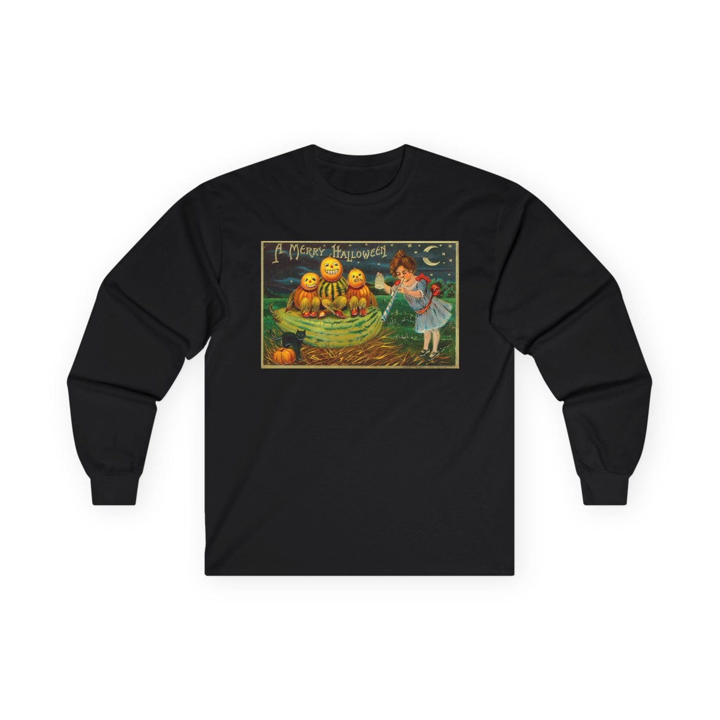Halloween Pumpkin Long Sleeve Tee